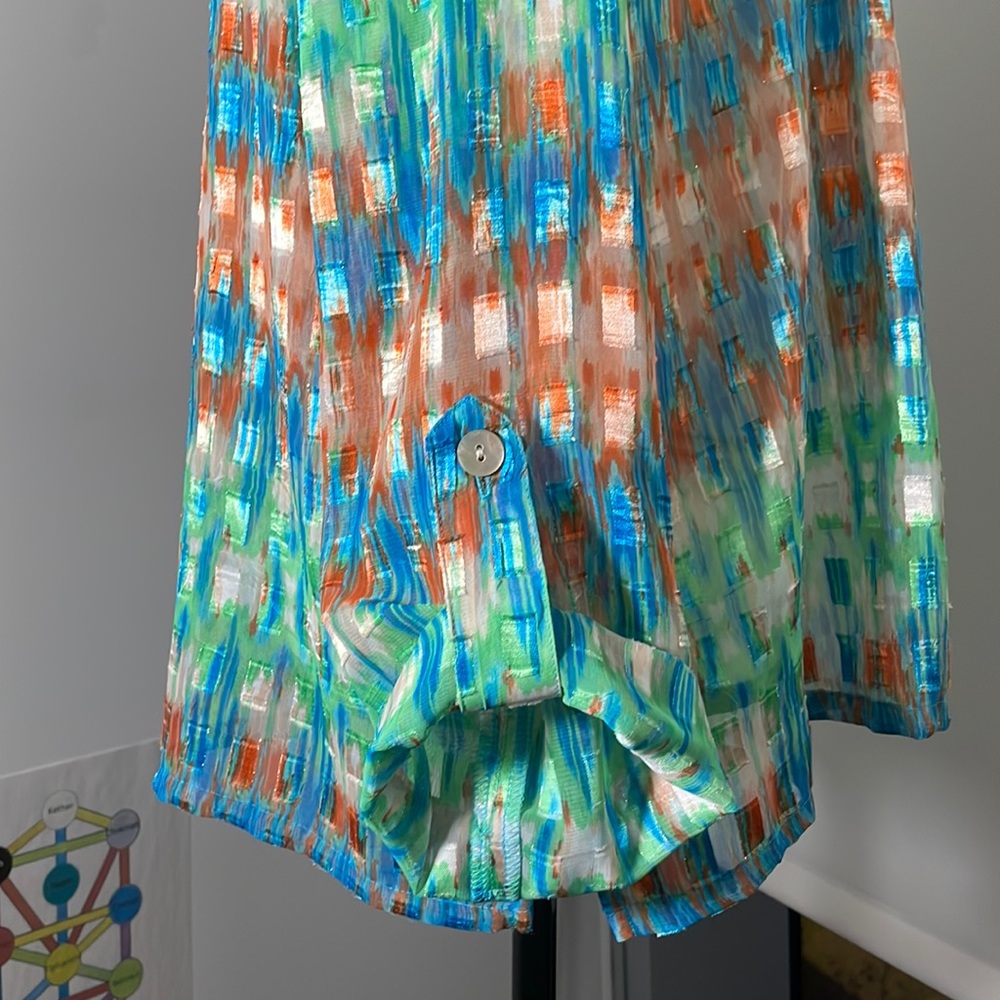 💎Ruby Rd. Sheer Button-down Blouse - Picture 7 of 9